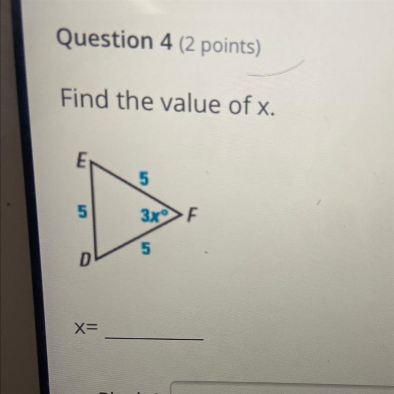 Find the value of x and show work-example-1