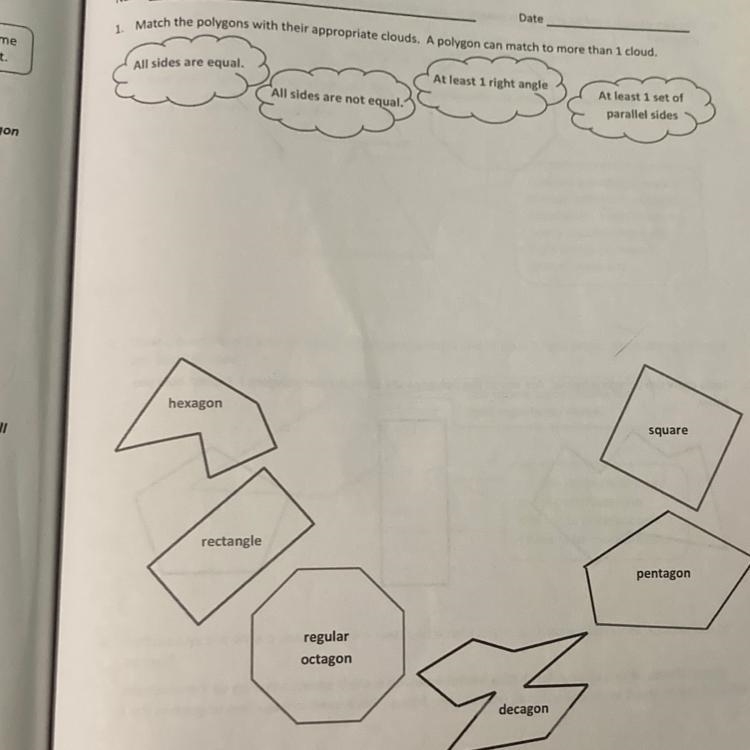 1. Match the polygons with their appropriate clouds. A polygon can match to more than-example-1