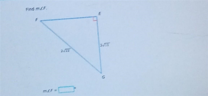 Find m∠F=.................... ................................. What would it equal-example-1