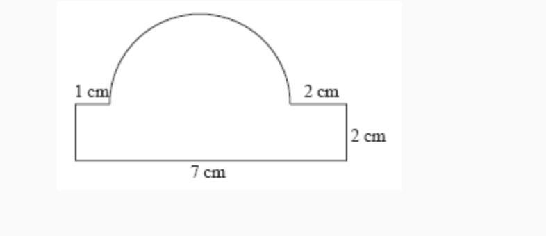 Calculate the area of the figure in square centimeters.-example-1