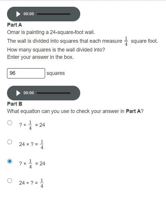 Is this question correct? I know the 96 part is but i'm not sure about part A-example-1