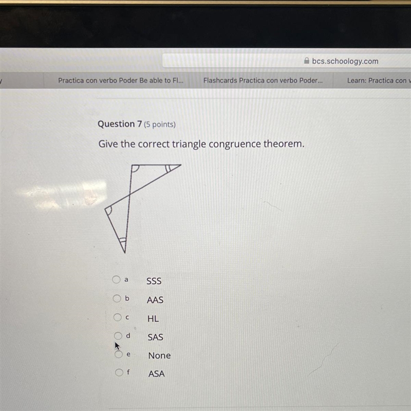 Give the correct triangle congruence theroen-example-1