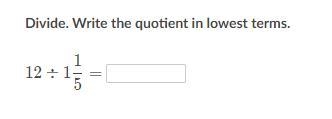 Divide. Write the quotient in the lowest terms.-example-1