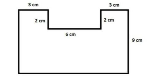 Find the area of the figure. A) 96cm B) 110cm C) 120cm D) 150cm​-example-1