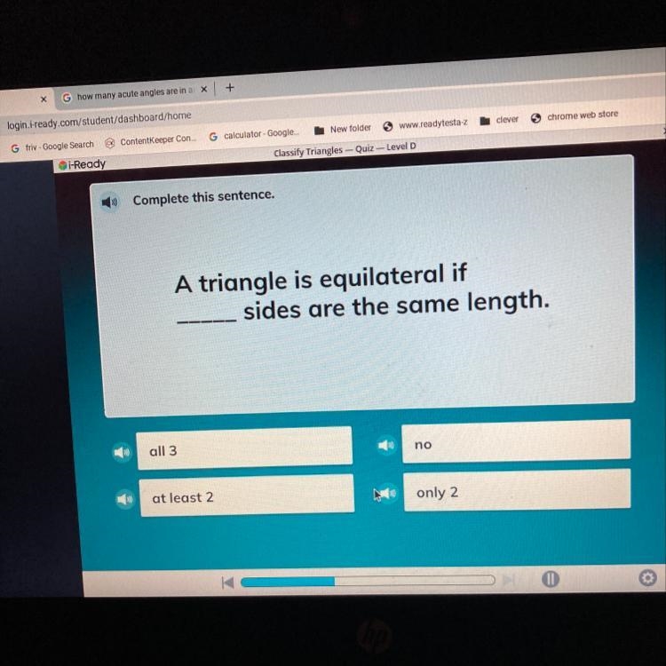 A triangle is equilateral if sides are the same length. I need help please-example-1