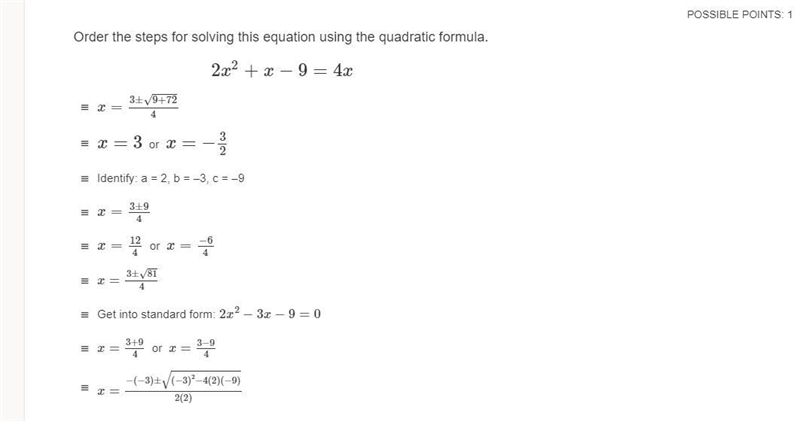 Please help me I'm so bad at math and doing AFDA really doesn't help.. Order the steps-example-1