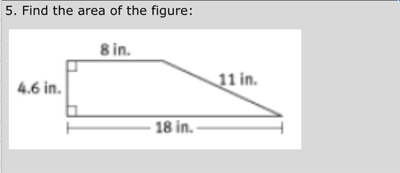 Find the area of the figure below! Please help ASAP!! Image below-example-1