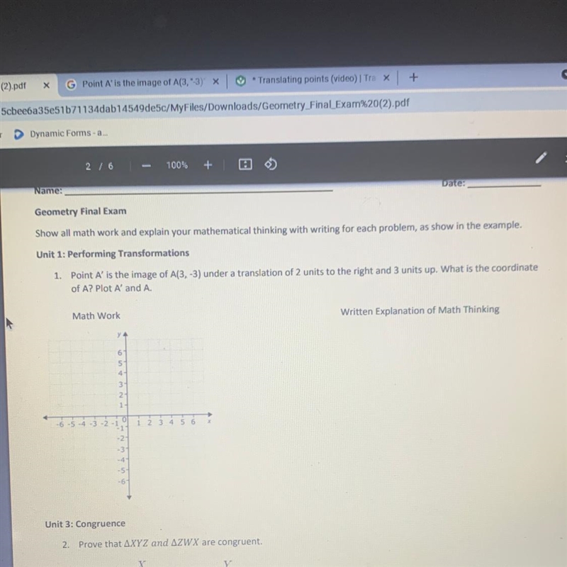 HELP, ASAPPP, Unit 1: Performing Transformations-example-1