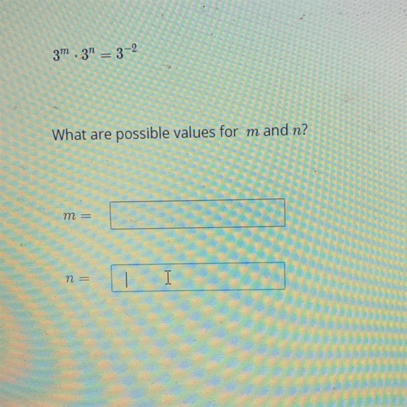 What are the possible values for m and n-example-1