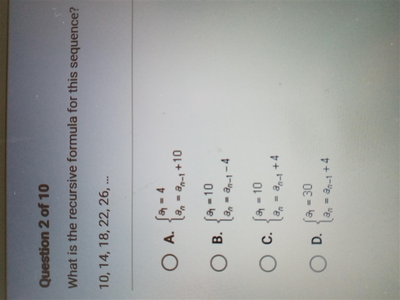 What is the recursive formula for this sequence?-example-1