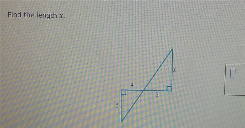 1. Find the length of X (in the picture) plssss I need help.​-example-1