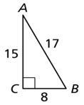 PLEASE HELP ASAP Use the figure to complete the following trigonometric ratios.-example-1