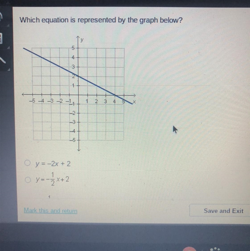 Which equation is represented by the graph below?-example-1