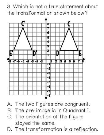 Which is not a true statement about the transformation shown below?-example-1
