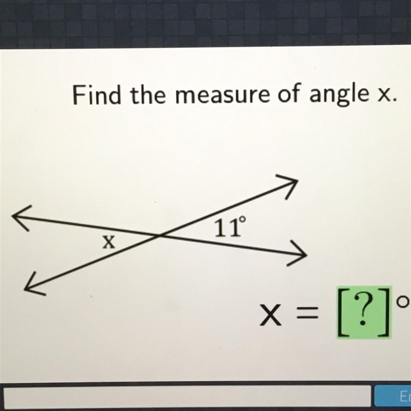 Find the measure of Angle X.-example-1