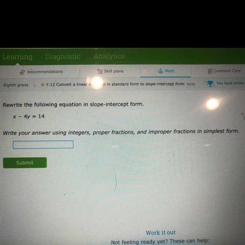 Write your answer using integers, proper fractions, and improper fractions in the-example-1