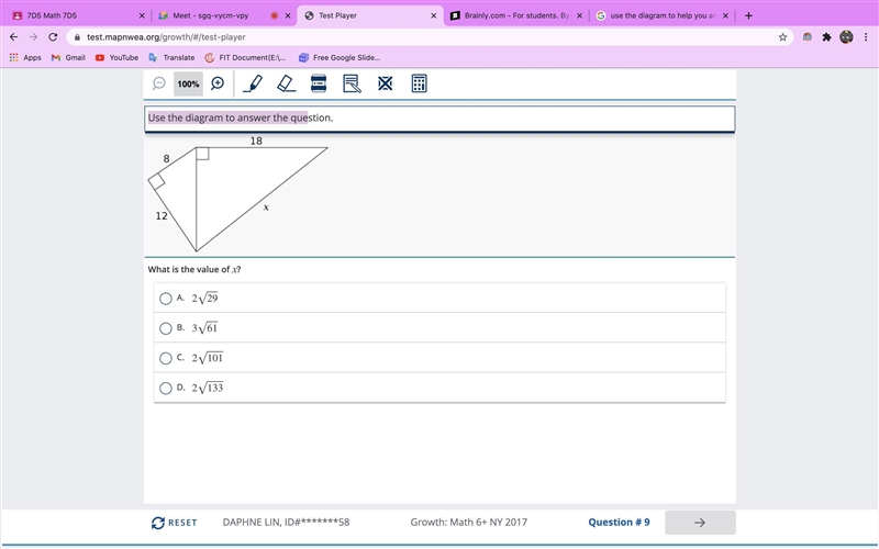 Use the diagram to help you answer what is the value of x-example-1