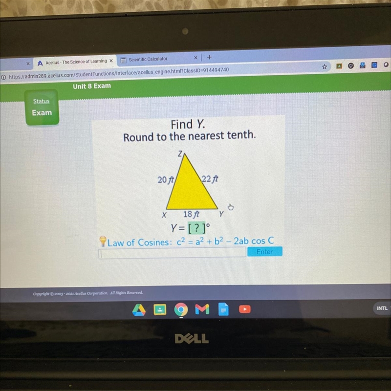 Find y round to the nearest tenth-example-1