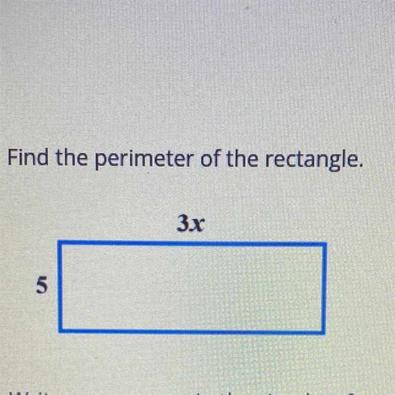 Find the perimeter of rectangle.-example-1