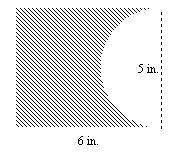 Find the shaded area. Round your answer to the nearest tenth.-example-1