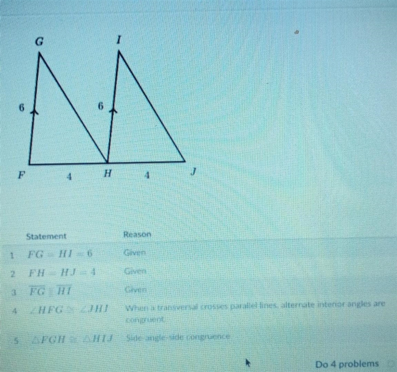 Prove triangle congruence part 1 e​-example-1