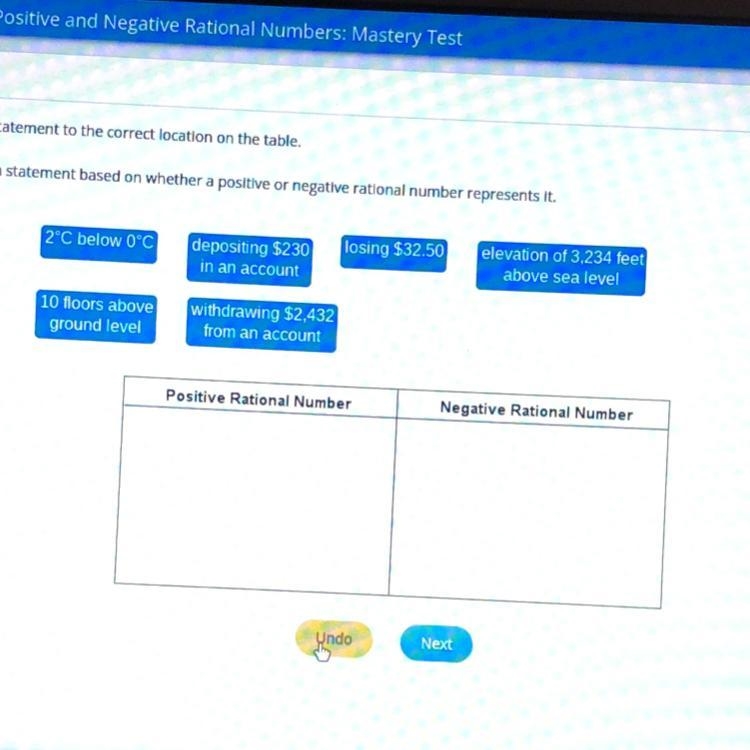 Drag each statement to the correct location on the table, Classify each statement-example-1