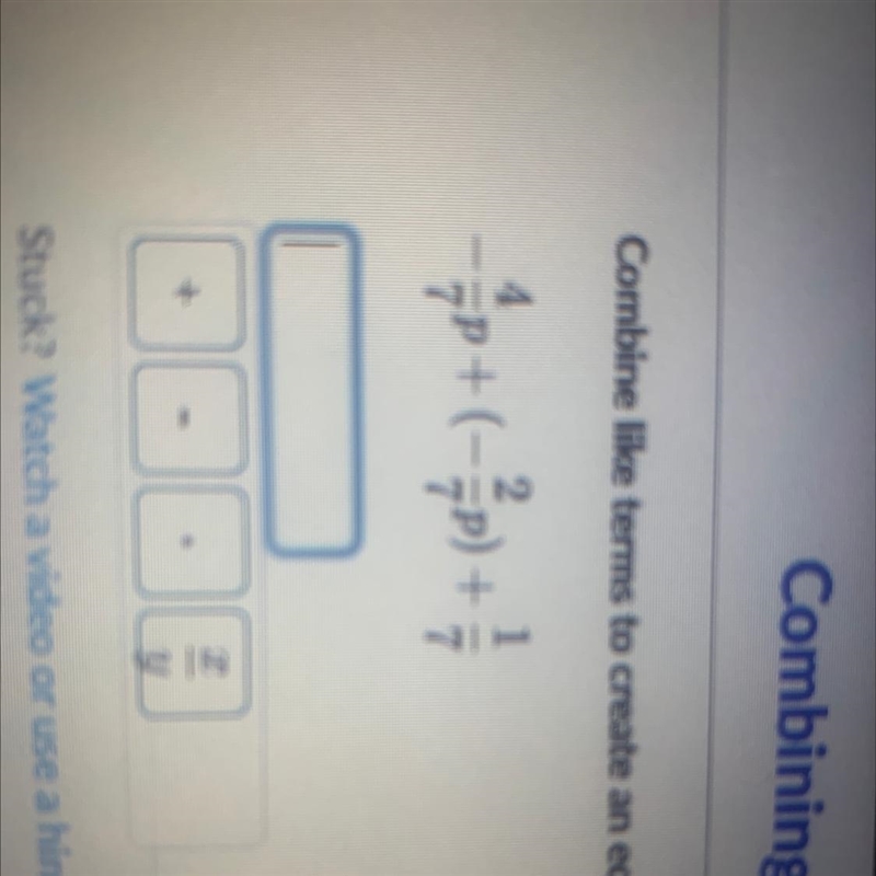 -4/7p + (-2/7p) +1/7-example-1