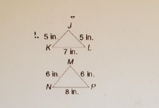 Are these triangles similar. Explain ​-example-1