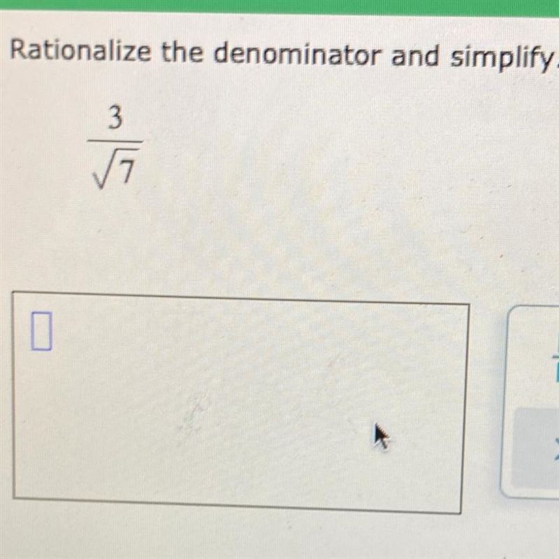 Rationalize the denominator and simplify.-example-1