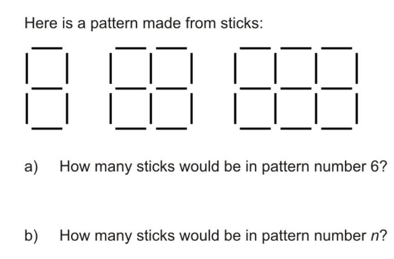 How many sticks would be in pattern n-example-1