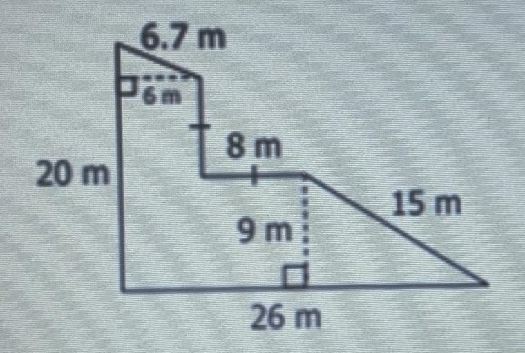 HELP PLEASE IT'S VERY IMPORTANT Determine the area of the composite figure. Determine-example-1