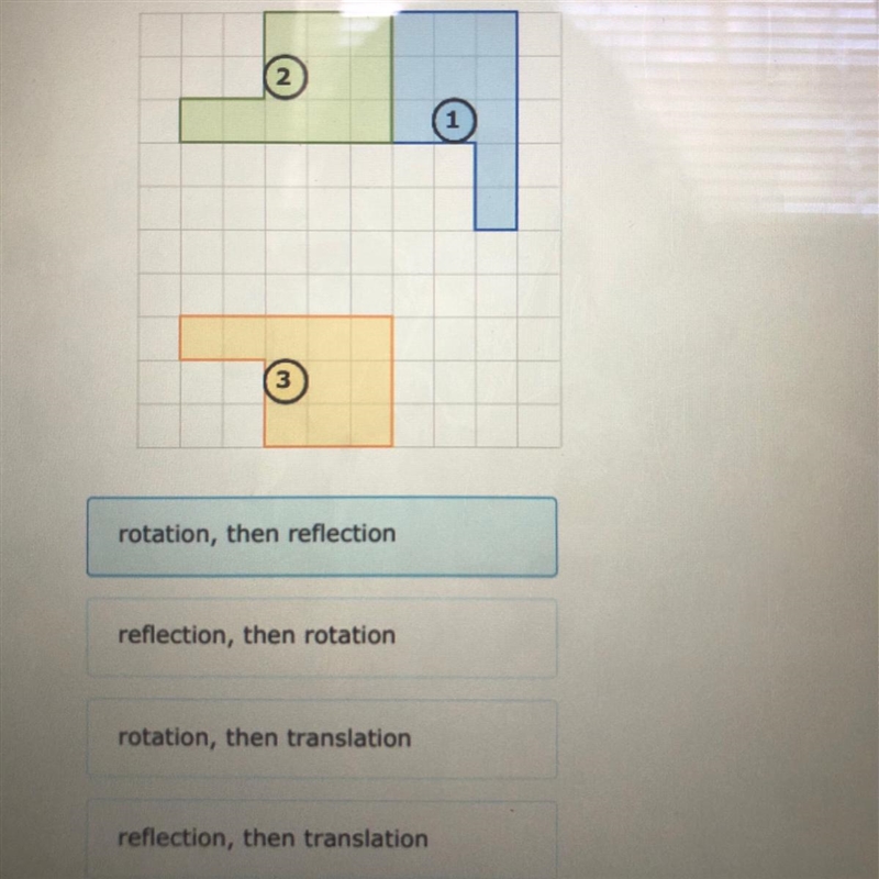 What combination of transformations is shown below?-example-1