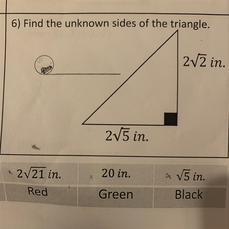 Find the unknown sides of the triangle-example-1