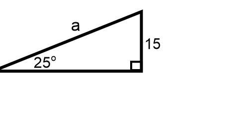 Use the figure below to determine the length of a to the nearest tenth.-example-1