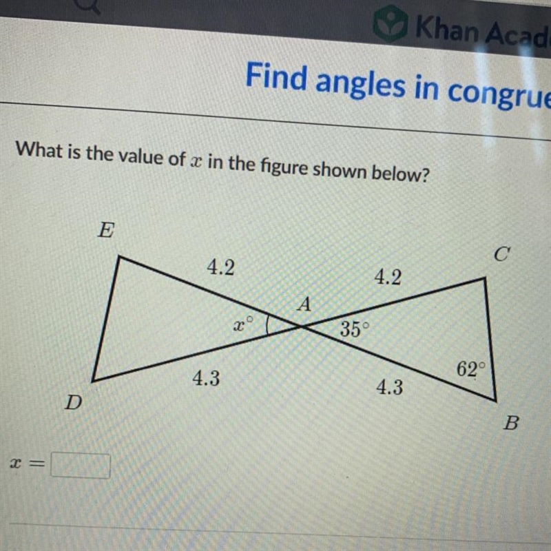 What is the value of x in the figure shown below?-example-1