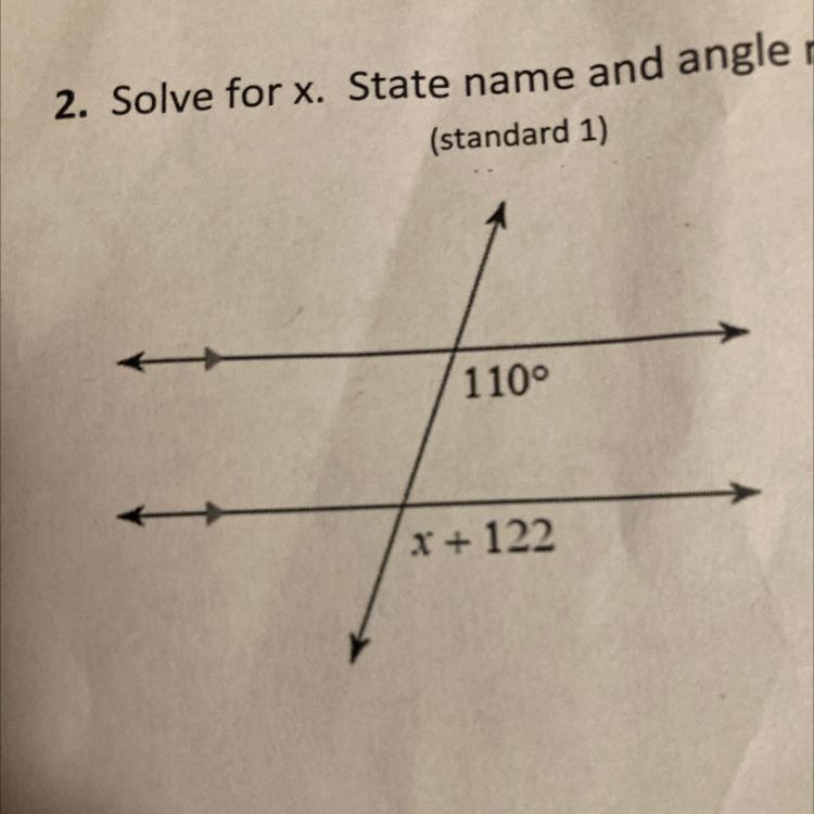 What is x in this problem ?-example-1