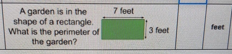 A garden is in the shape of a rectangle. What is the perimeter of the garden? PLS-example-1