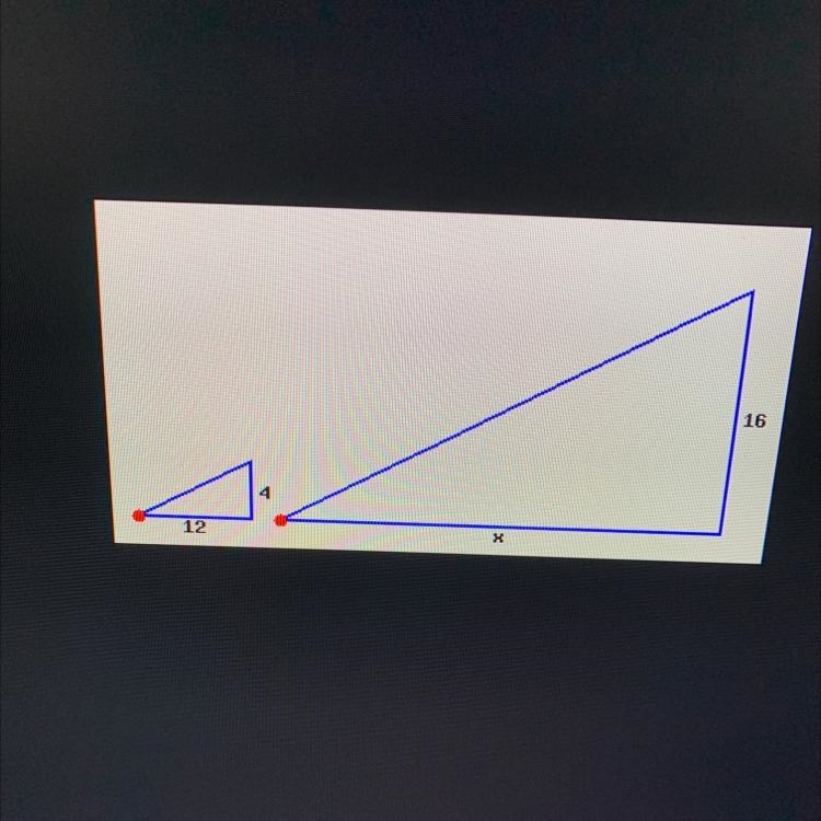 The triangles below are similar. Find the length and round to the nearest tenth if-example-1