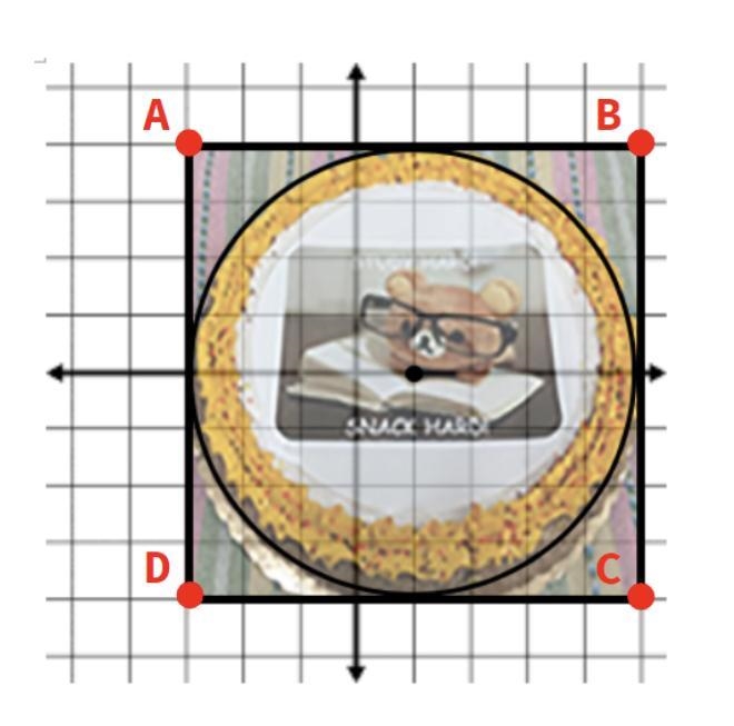 What are the coordinate points of A, B, C and D in quadrilateral ABCD? Refer to the-example-1