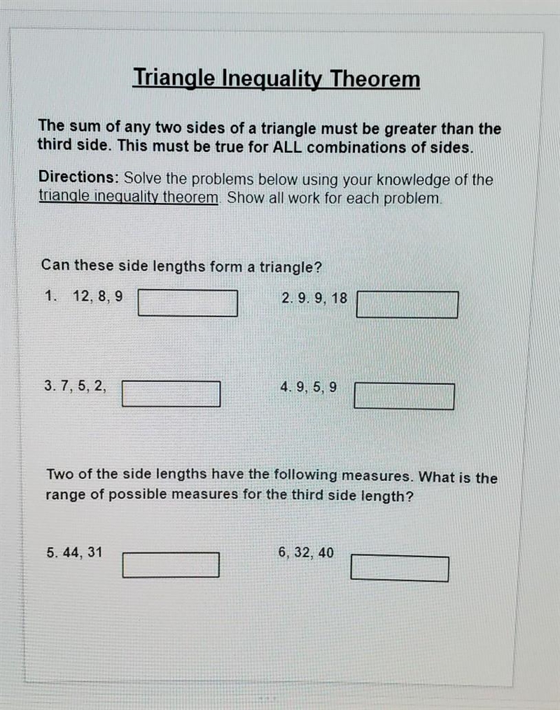 Can these side lengths form a triangle?​-example-1