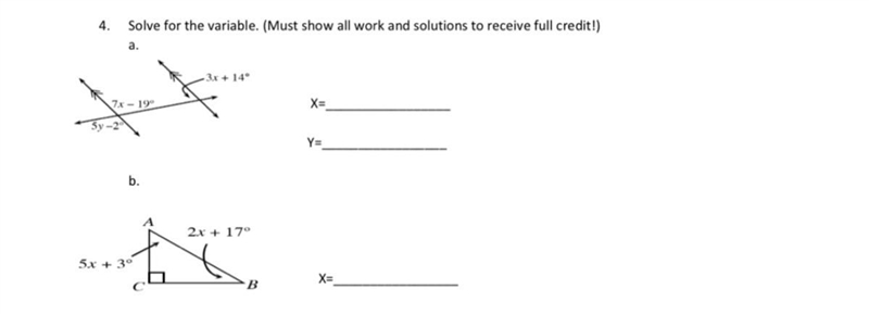 solve for each variable i don’t need work shown just the answers please thank you-example-1