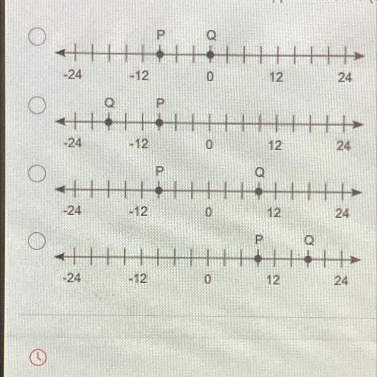 On which number line are -9 and its opposite shown?-example-1