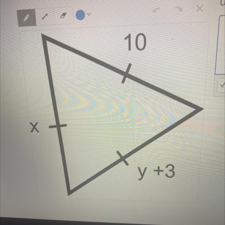 Use the given information to solve for x and y-example-1