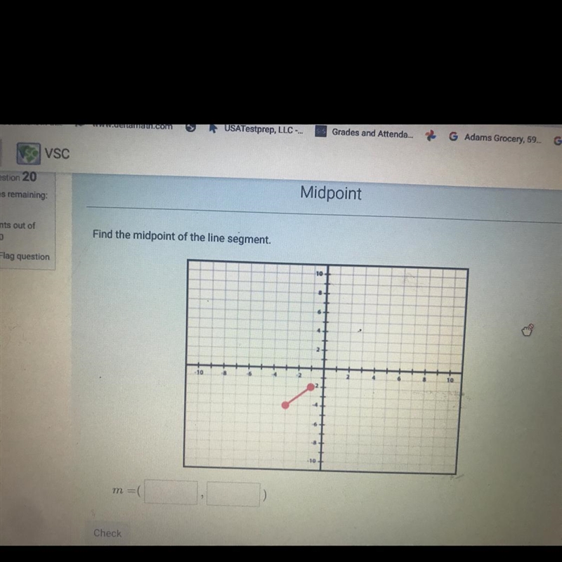 Find the midpoint of the line segment.-example-1