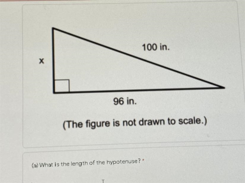 What is the length of the hypotenuse?-example-1