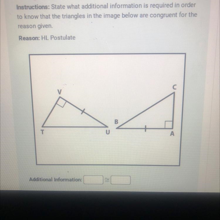 Instructions: State what additional information is required in order to know that-example-1