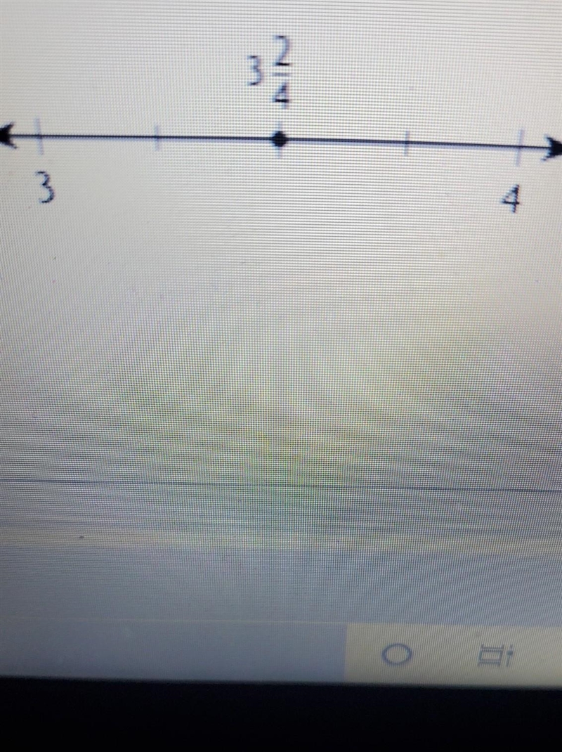 • How do you write the mixed number shown as a fraction greater than l? 3 4​-example-1