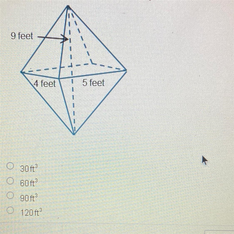 What is the volume of the figure below?-example-1