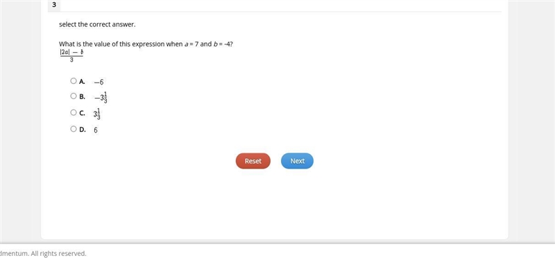 What is the value of this expression when a = 7 and b = -4-example-1