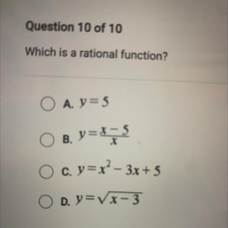 Which is a rational function?-example-1